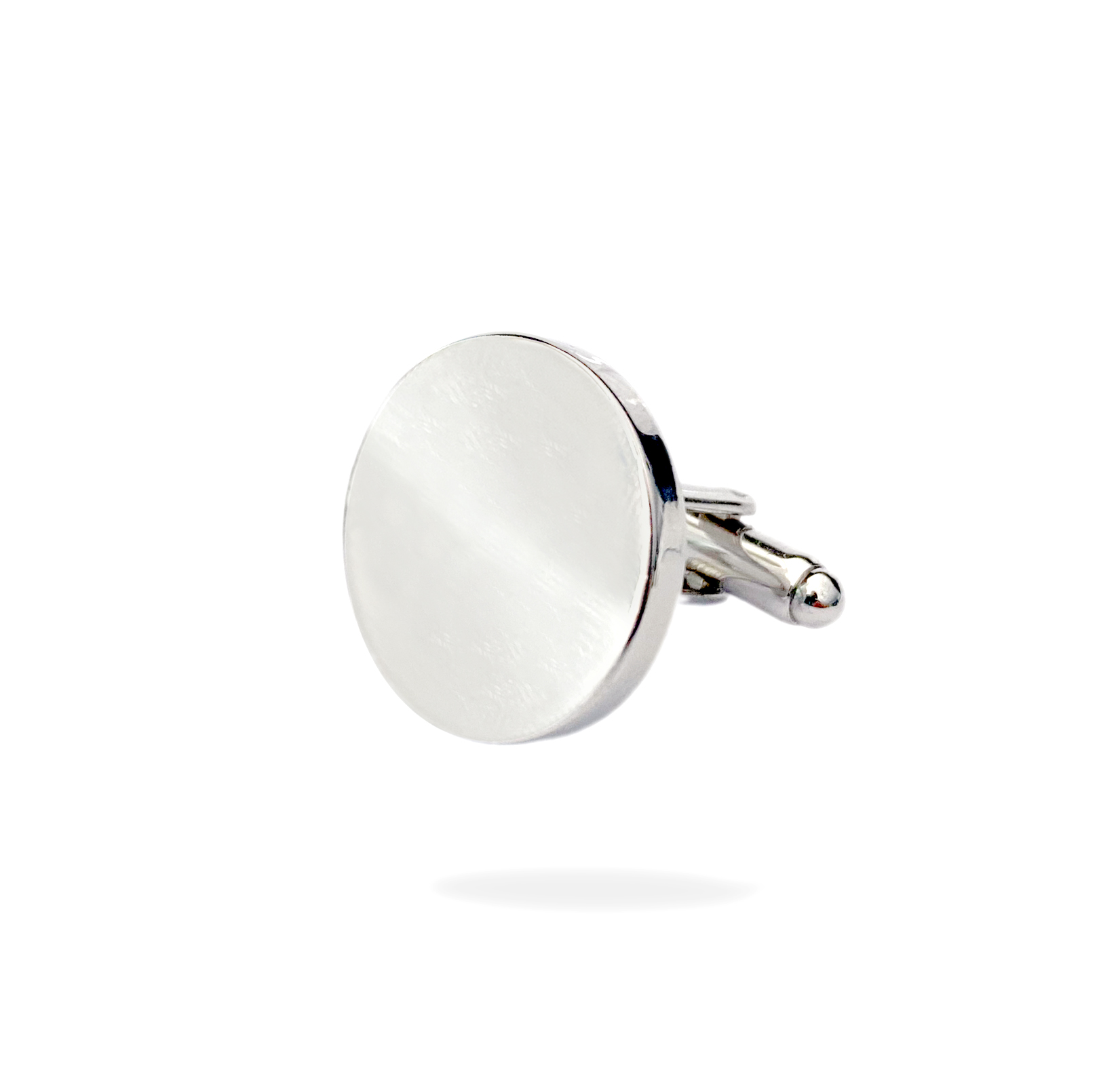 Silber Runde Manschettenknöpfe